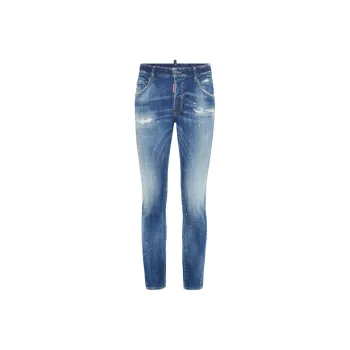 DSQUARED 2 Distressed Tapered Leg Skinny Jeans