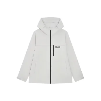 XTEP Variety Training Collection Trench Coat Men's Light Moss Gray