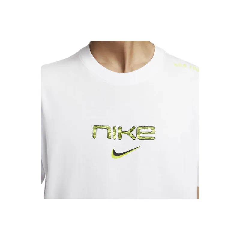 Nike Drop Shoulder Sleeve T-Shirt Men's White-3