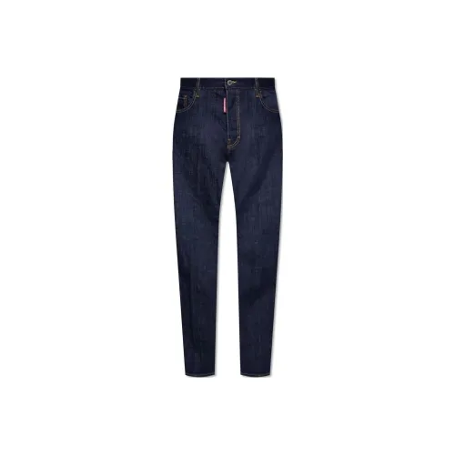 DSQUARED 2 Logo Patch Straight Leg Jeans