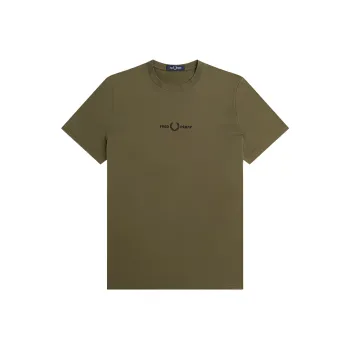 FRED PERRY Logo embroidered T shirt