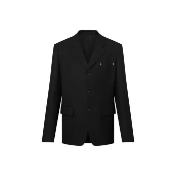 LOUIS VUITTON Tailored Single-Breasted Wool Jacket