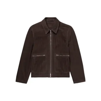 MR P Leather Jacket Men's Brown