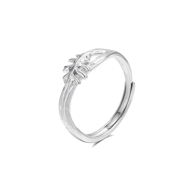 ENFANTIN S925 Silver, White Shell, Synthetic Cubic Zirconia Rings Unisex-5