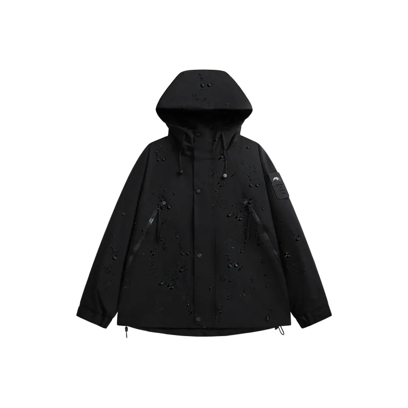 Yalu Water Resistant Windproof UV Protection Breathable Wear Resistant Windbreaker Jacket Unisex Army Green-0