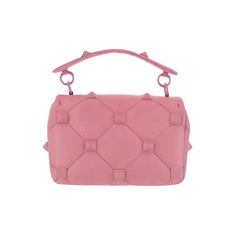 Valentino Cow Leather Portable Crossbody Bag Shoulder Bag Women's Fuchsia-2