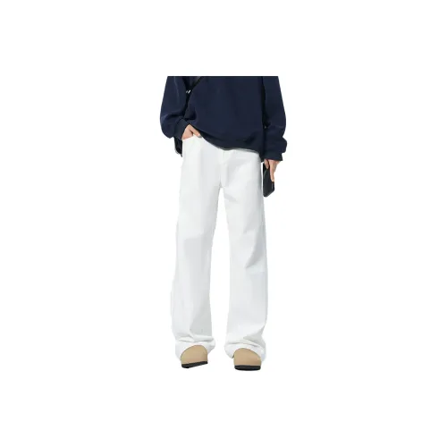 QOTRIOCK Jeans Men White