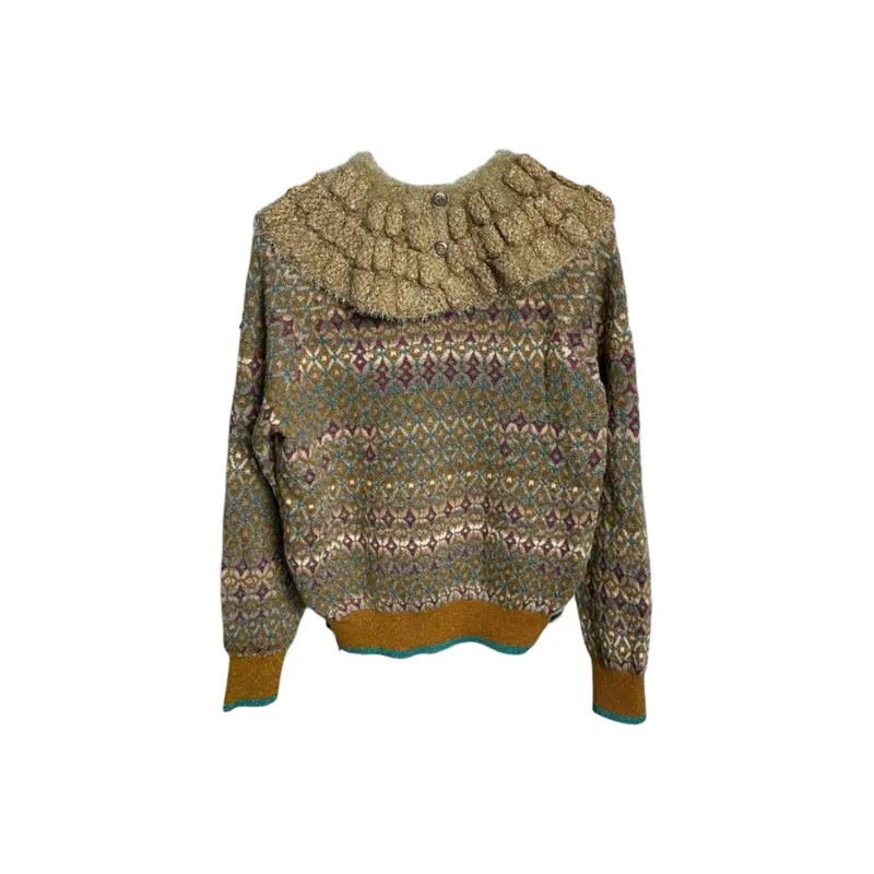 CHANEL 19A Egypt Collection Knitwear Women's Gold-1