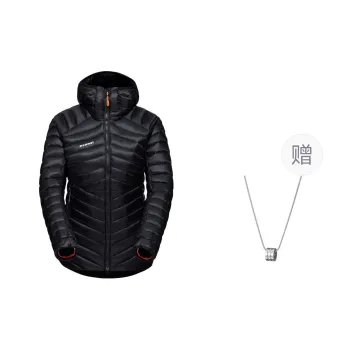 MAMMUT Broad Down Jacket Unisex Black Comes With Necklace