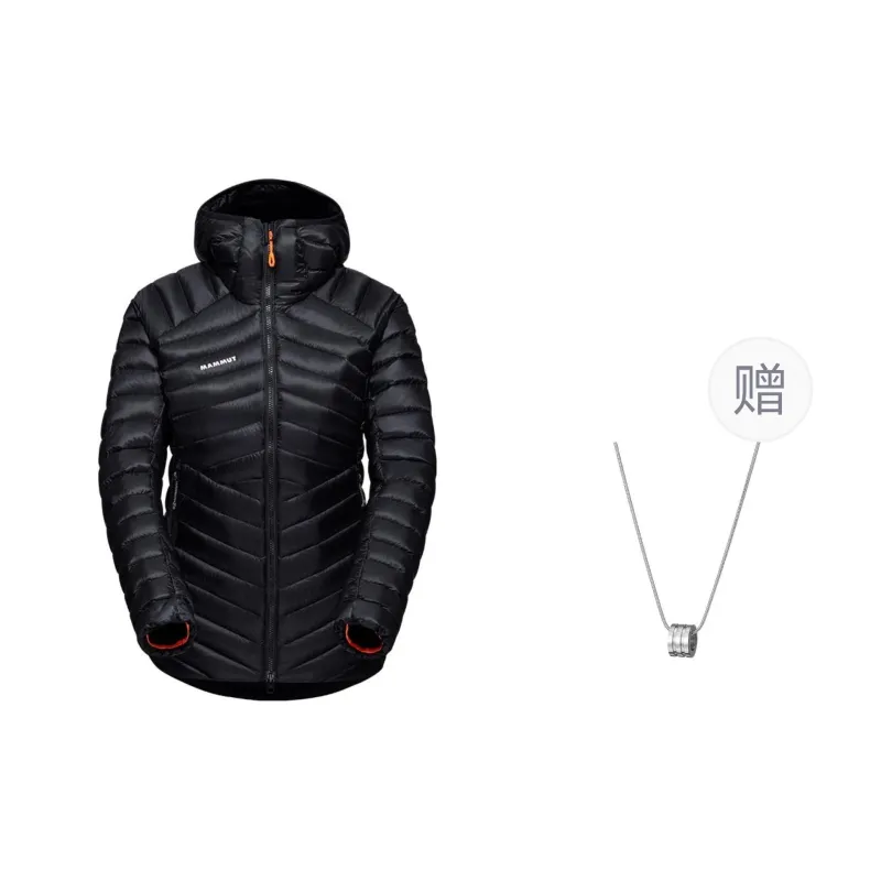 MAMMUT Broad Down Jacket Unisex Black Comes With Necklace-0