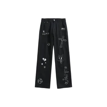 Qnxeey Jeans Unisex