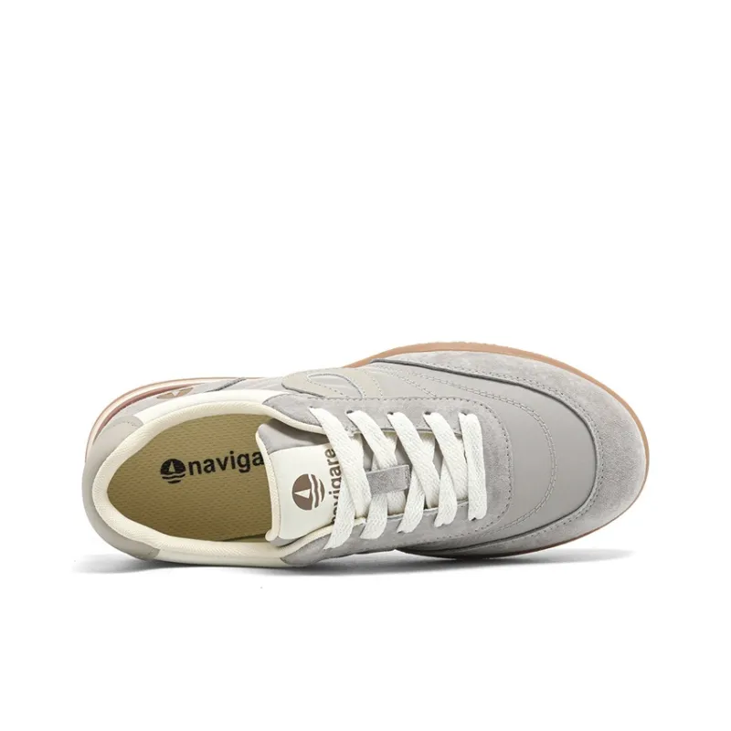 NAVIGARE Small Sailboat Coverage Low Top Casual Shoes Women's Light Gray-2