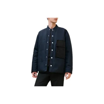 HERMES Jackets Coats Men's Ocean Blue
