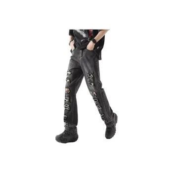 Extreme Turbo Jeans Unisex Black Gray Color