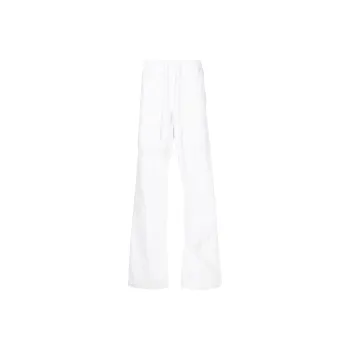 Marine Serre Household Linen Straight leg Cotton Trousers