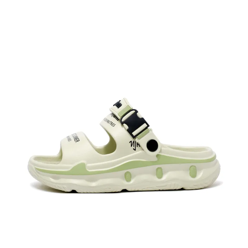 NANJIREN Beach Sandals Unisex White Blue/Beige Brown/Matcha Green/Black Orange-6