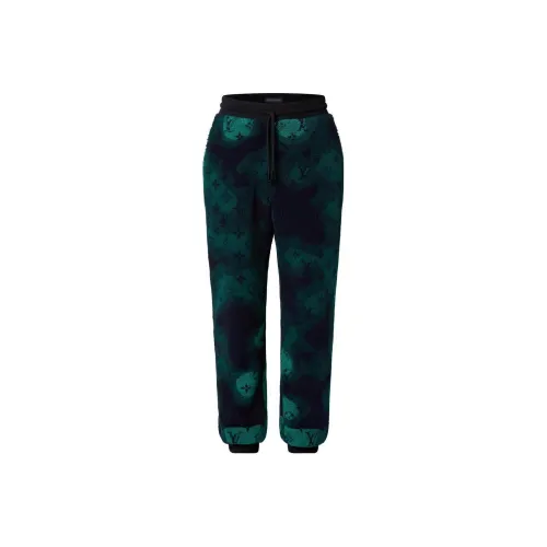 LOUIS VUITTON Monogram Camo Fleece Jogpants