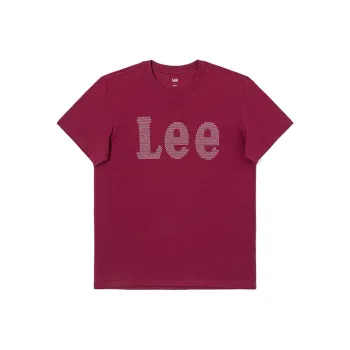 Lee T Shirts Men Burgundy