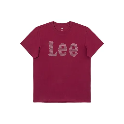 Lee T Shirts Men Burgundy