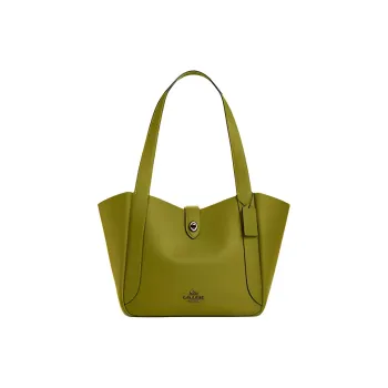 COACH Hadley Leather Tote Bag, Shopping Bag, Shoulder Bag Tubas Women's Bright Olive
