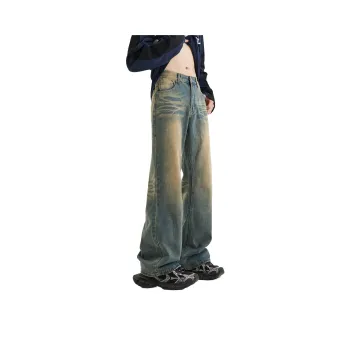 RCTAMY Jeans Unisex Washed Color