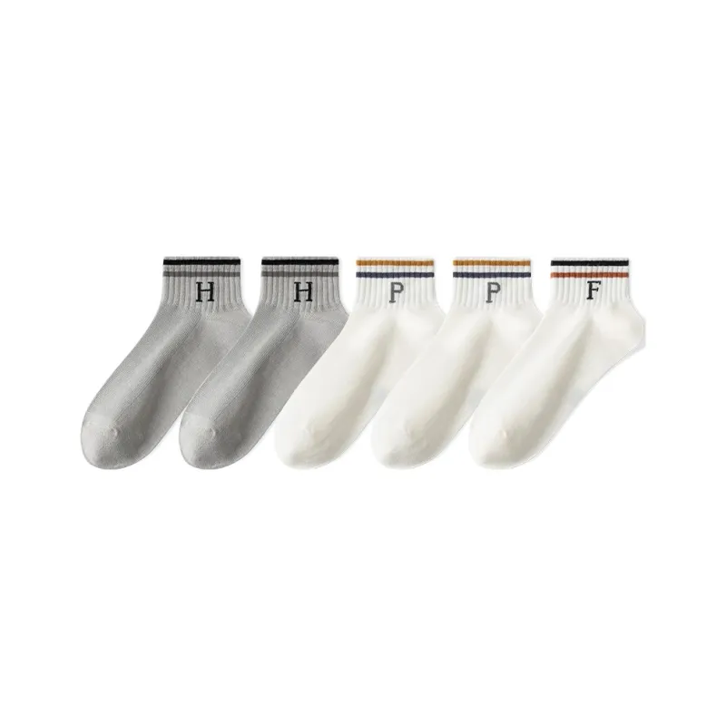 Cotton Gene Ankle Socks Men's 5 Pack-6