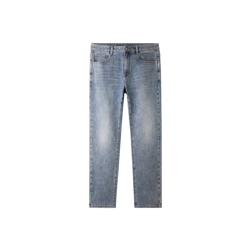 HLA The Mountain Is Not In The High Series Jeans Men's Denim Blue Transition Color-0