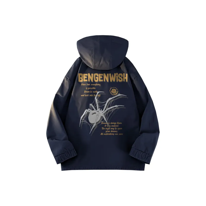 BENGEN Jackets Coats Unisex Black-5