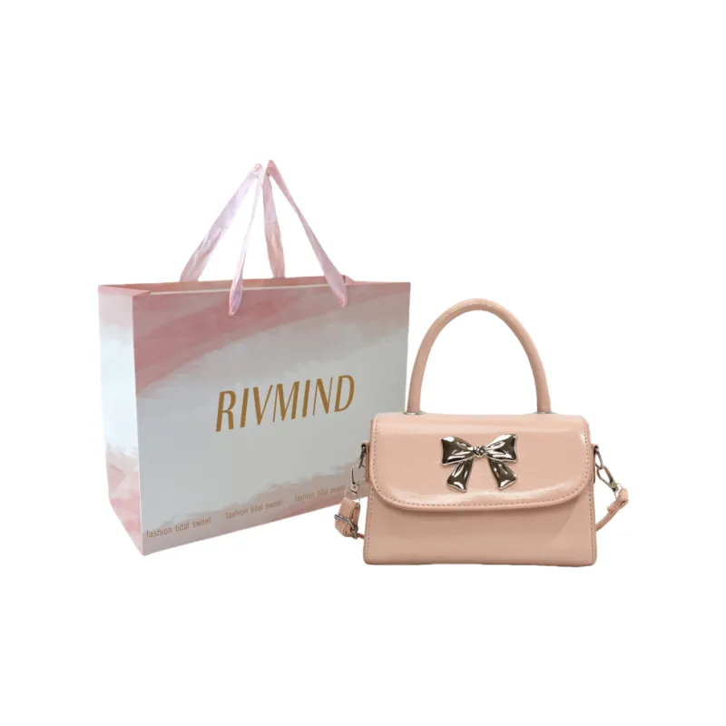 RIVMIND PU Handbag Regular Women's White/Silver/Black/Pink-10