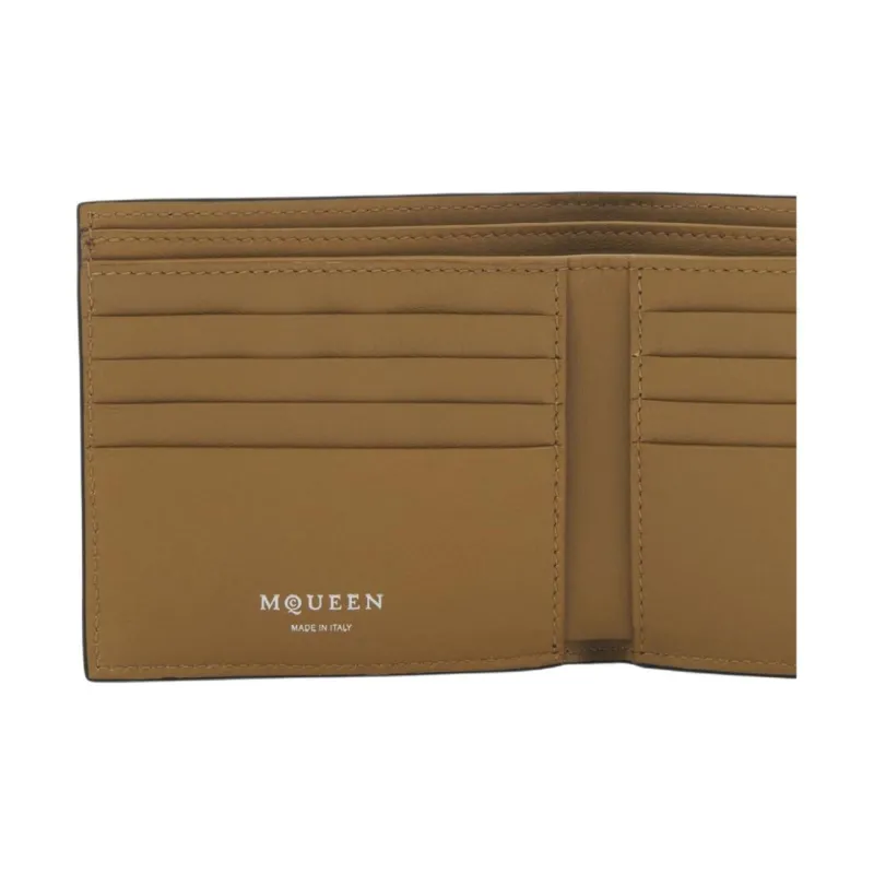 Alexander McQueen Calfskin Wallet Women's Black-3