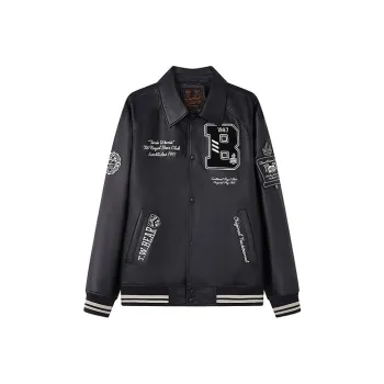 Teenie Weenie Men Baseball Jacket Unisex Black