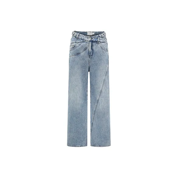 Feng Chen Wang SS24 Jeans Unisex Blue-0