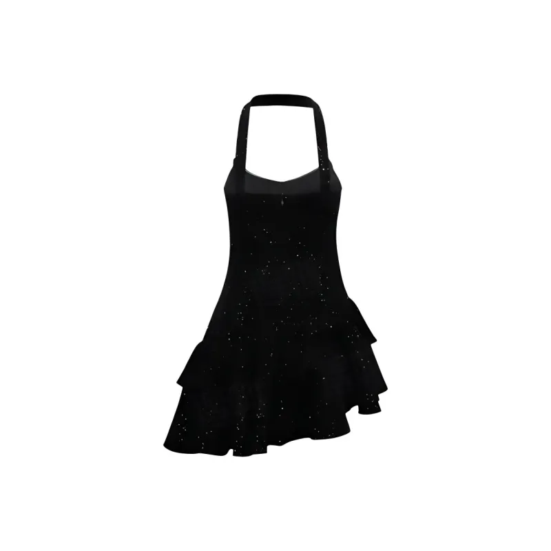 DOSOHEB Sleeveless Dress Women's Black-1