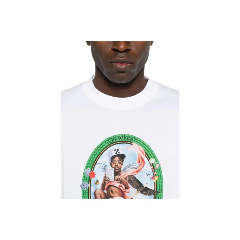 Off Fresco Oval T shirt-3