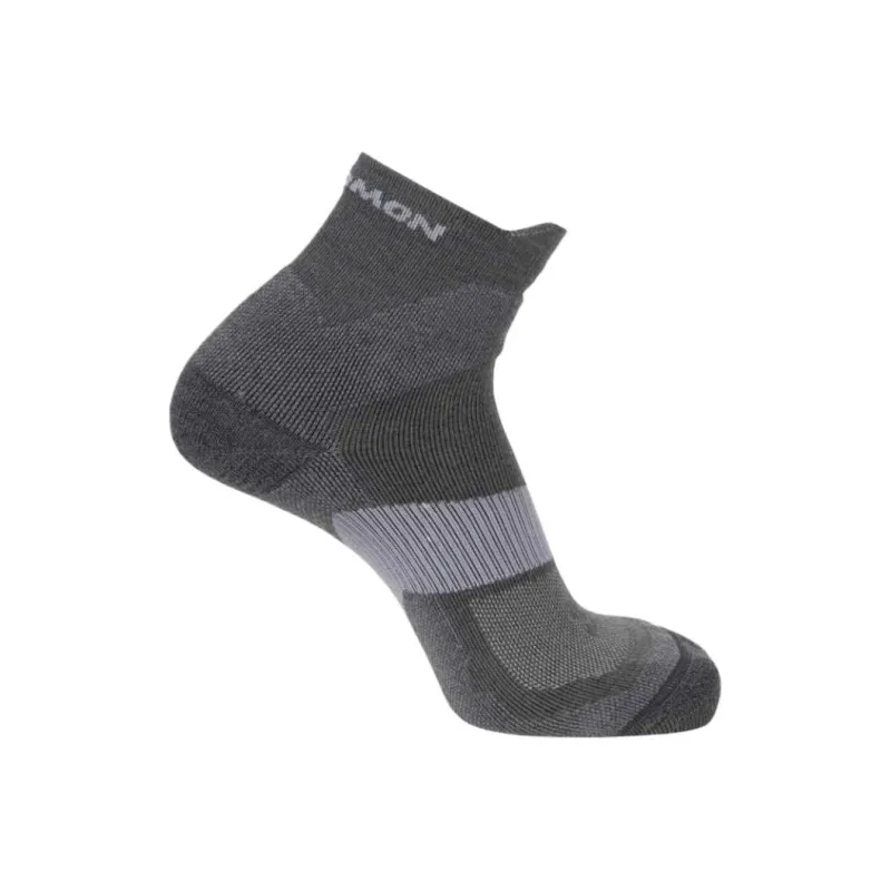 SALOMON X Ultra Mid Calf Socks Unisex 1 Pack Gray-1