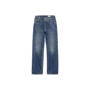 Alexander McQueen Logo Patch Straight Leg Jeans