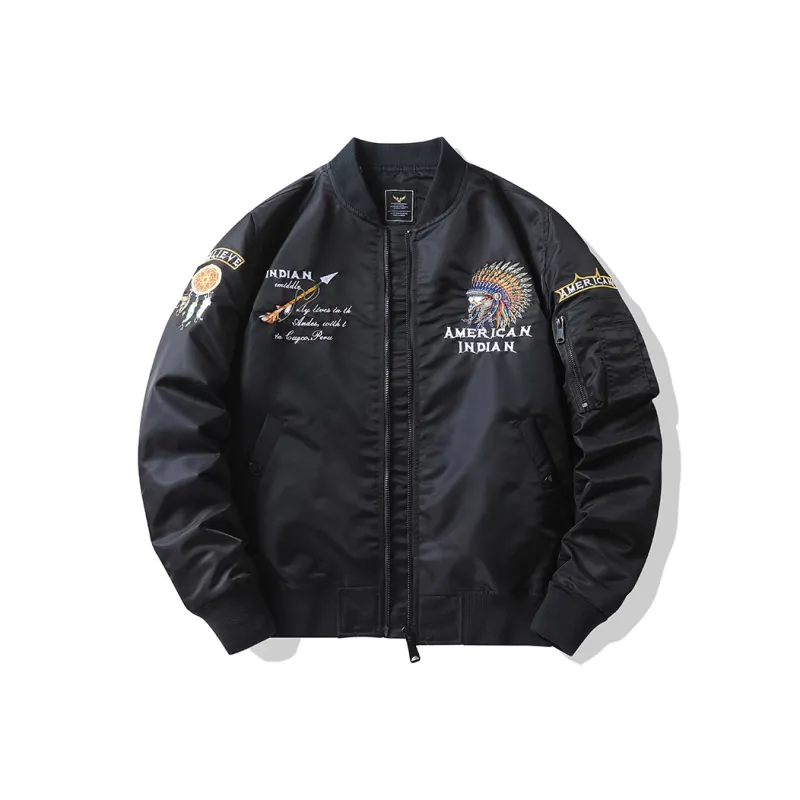 TREK&TRAVEL Baseball Jacket Men's-3
