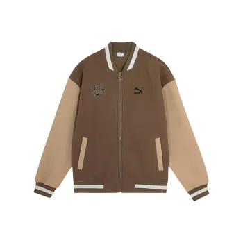 PUMA Baseball Jacket Unisex Brown