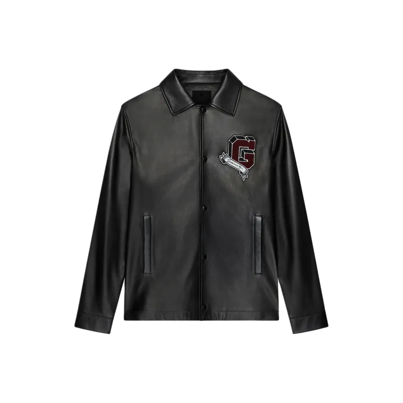 Givenchy College Leather Jacket-0