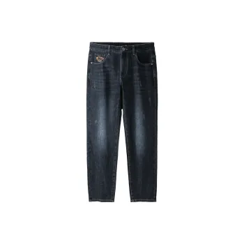HLA Jeans Men Blue Gray Denim Gradient Dark 5A