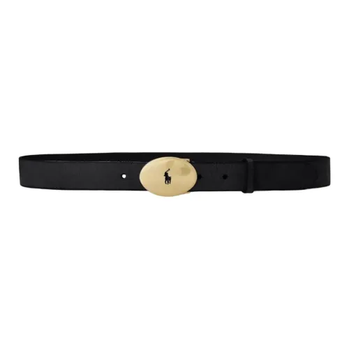 Polo Ralph Lauren Leather Belts Women's Black Width 3CM