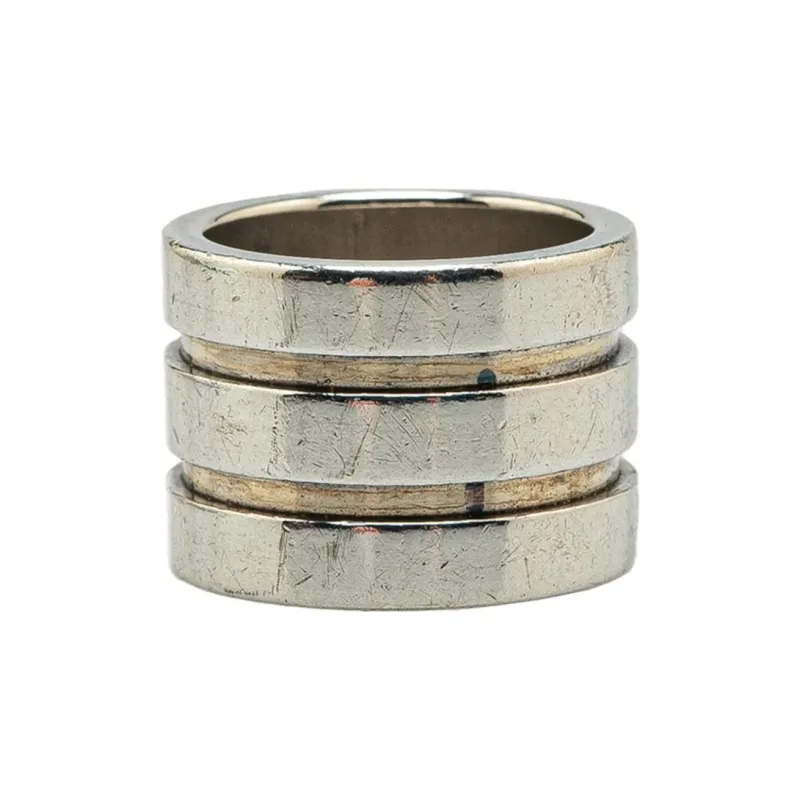 GUCCI 1990 2024 Sterling Silver Wide Band Ring-1