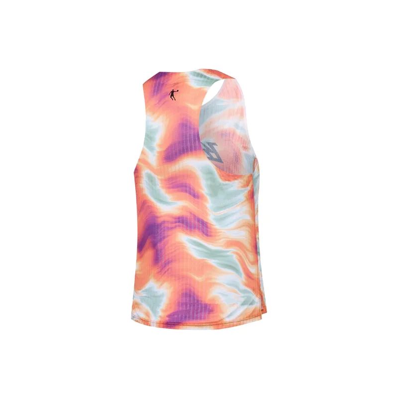 QIAODAN Feiying Sport Vests Women's Flowing Light Orange Print-1