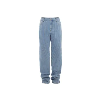 Mugler Multi Seam Stretch Spiral Jeans