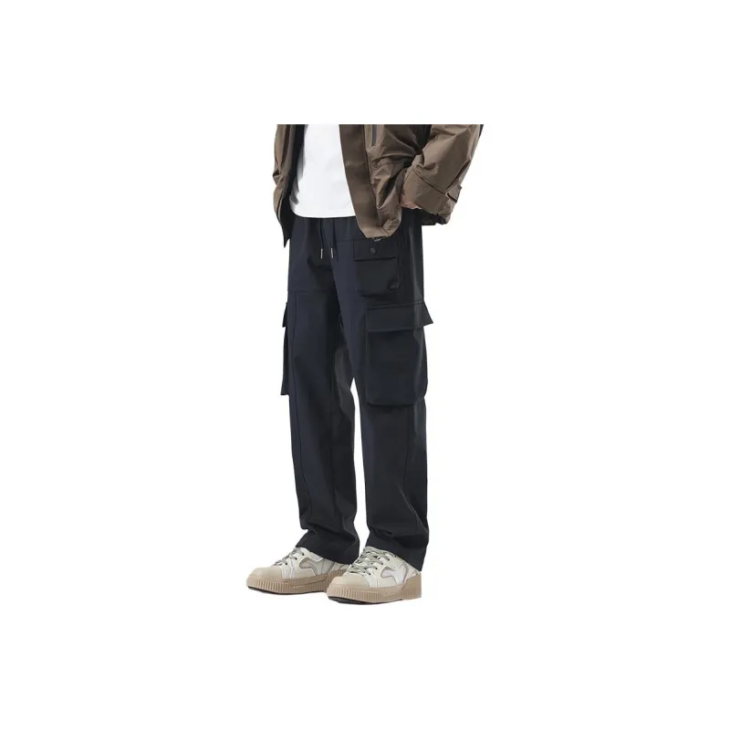SONGS ALONG Cargo Pants Unisex Dark Blue-22
