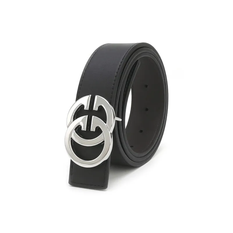 Yalu Preferred Cow Split Leather Belts Unisex Width 3.8CM-1