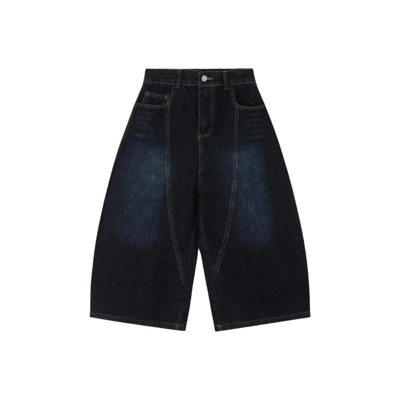 KVIV Denim Shorts Men's Vintage Blue -3