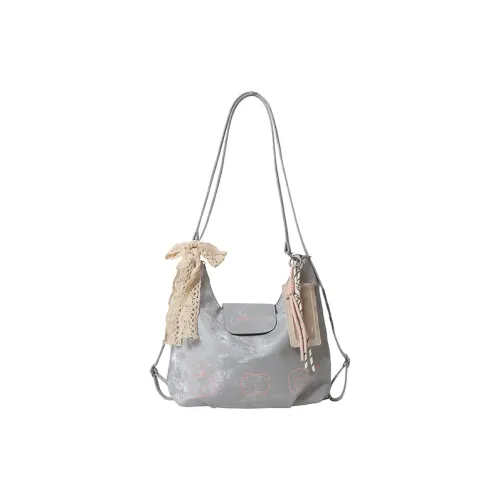 Jade En Plus PU Shoulder Bag Regular Women's Dawn Silver/Soft Pink/Baby Blue