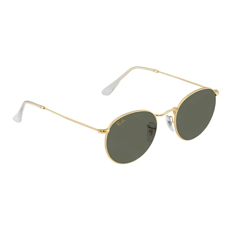 RayBan Metal Round Sunglasses Unisex Gold-1