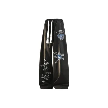 BEAR UNION Knitted Sports Pants Summer Unisex